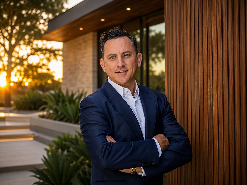 Christian Tucker, finance broker at Avantgarde Financial Brokerage, standing outdoors